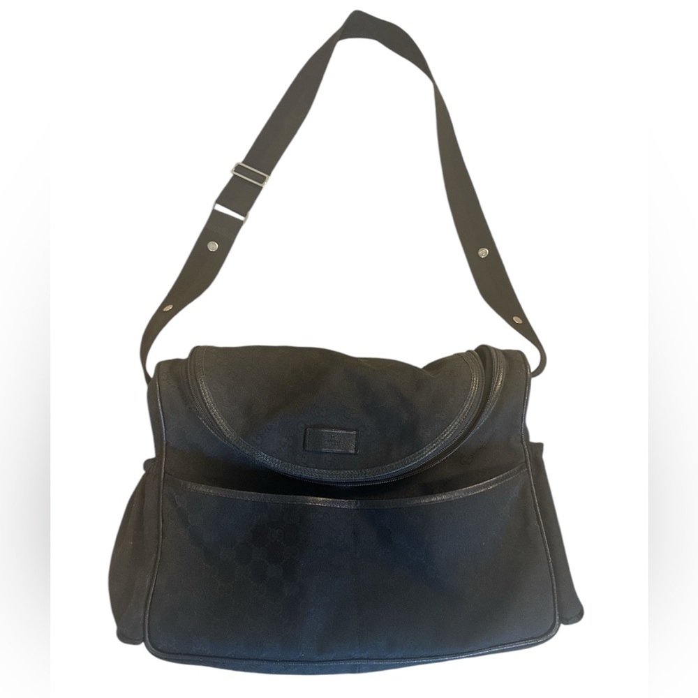 Gucci GG Canvas Diaper Bag Black